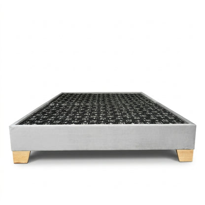 Basecama Dividida Tapizada en Tela Elegante Pata Madera