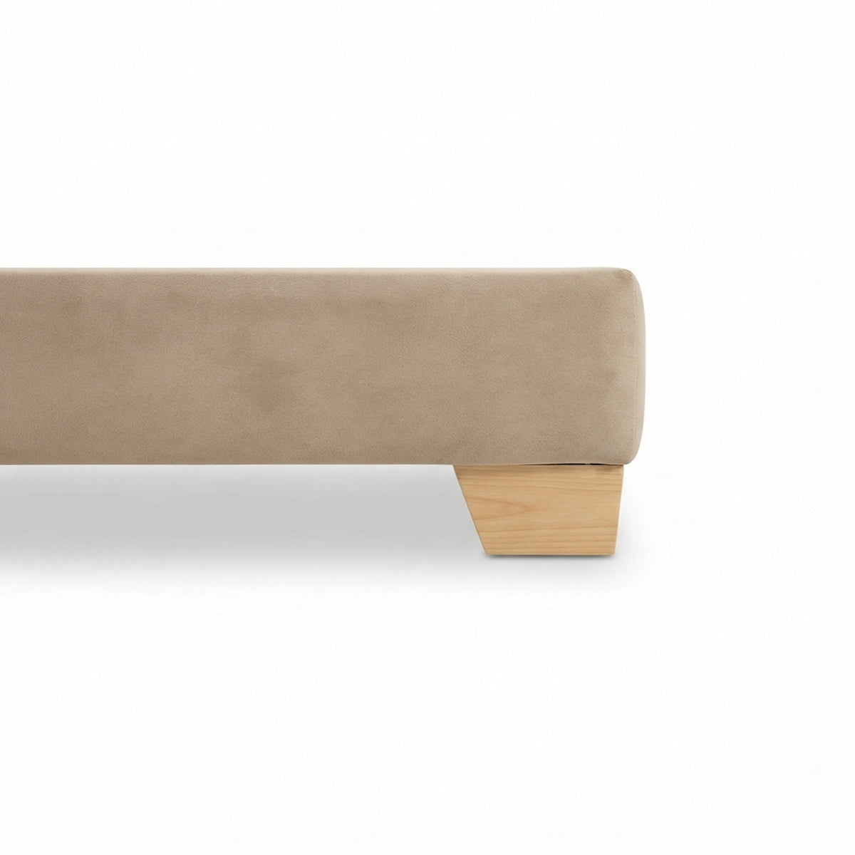 Basecama Dividida Pata Madera + Cabecero Monaco Tela Elegante
