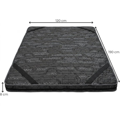 Colchoneta Topper Jacquard Blanca Acolchada 10cm de grosor