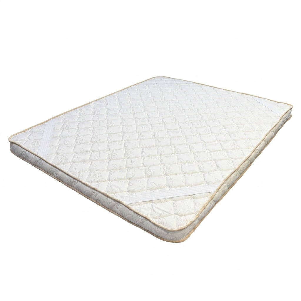 Colchoneta Topper Jacquard Blanca Acolchada 10cm de grosor