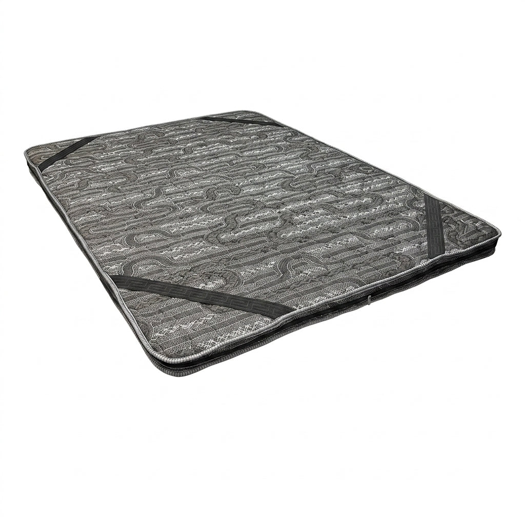 Colchoneta Topper Jacquard Blanca Acolchada 10cm de grosor