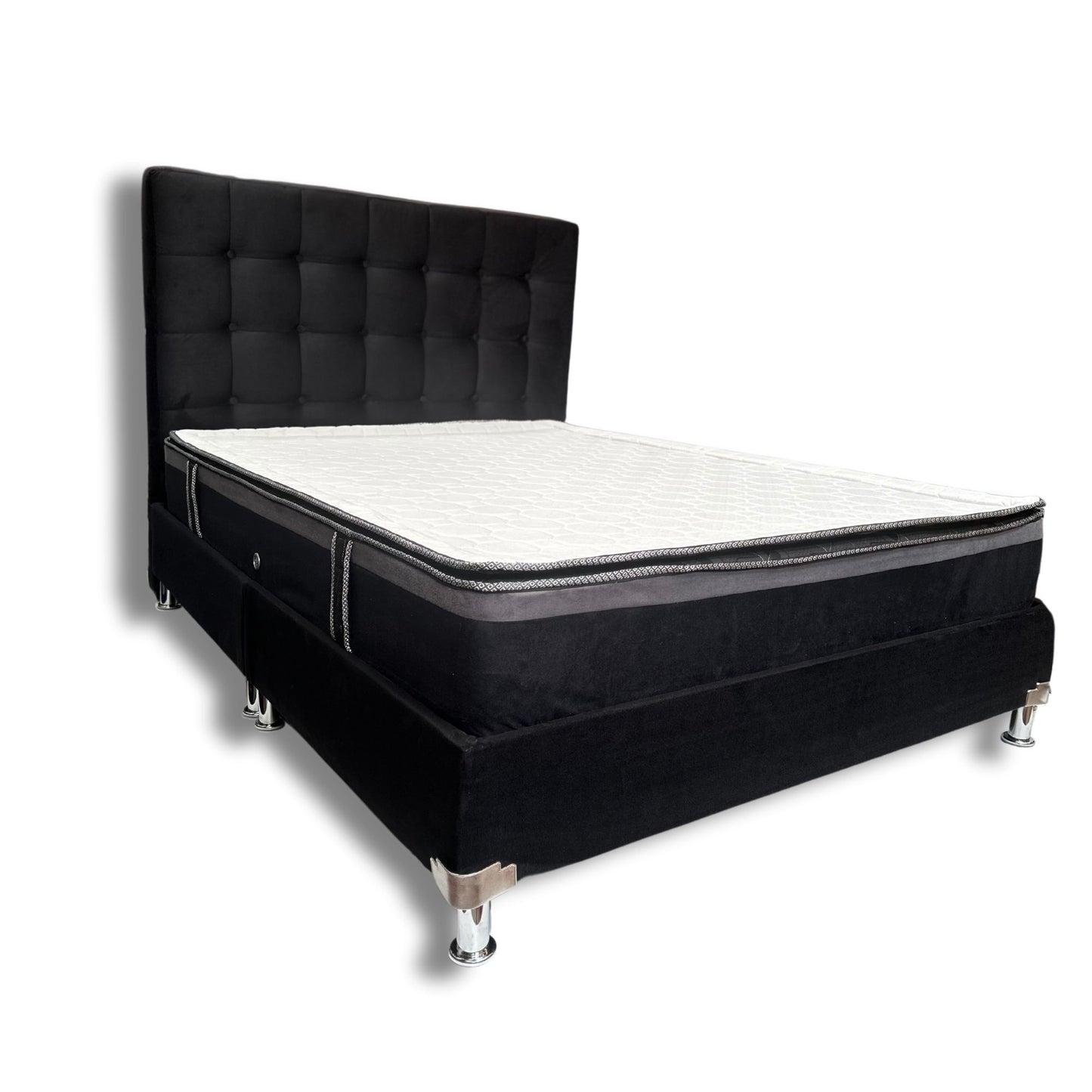 COMBO COLCHON CONFORT MAS BASECAMA Y CABECERO