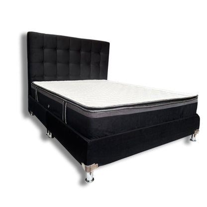 COMBO COLCHON CONFORT MAS BASECAMA Y CABECERO