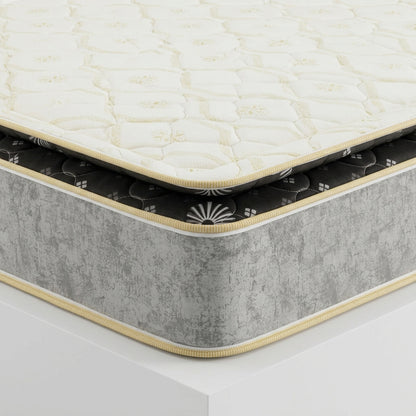 Combo Basecama+Cabecero Deko Tela Elegante +Colchon Ortopedico Resortado
