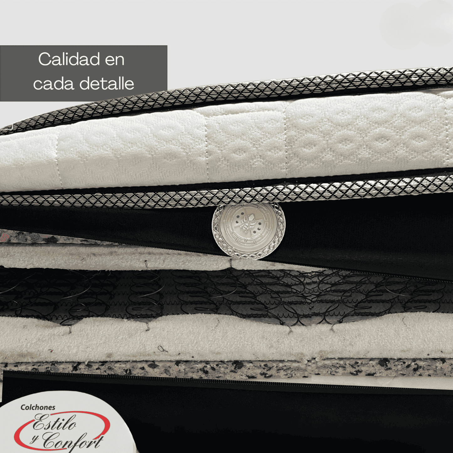 COMBO BASECAMA CON CABECERO MONACO  MAS COLCHON ONETOP  PARA MADERA