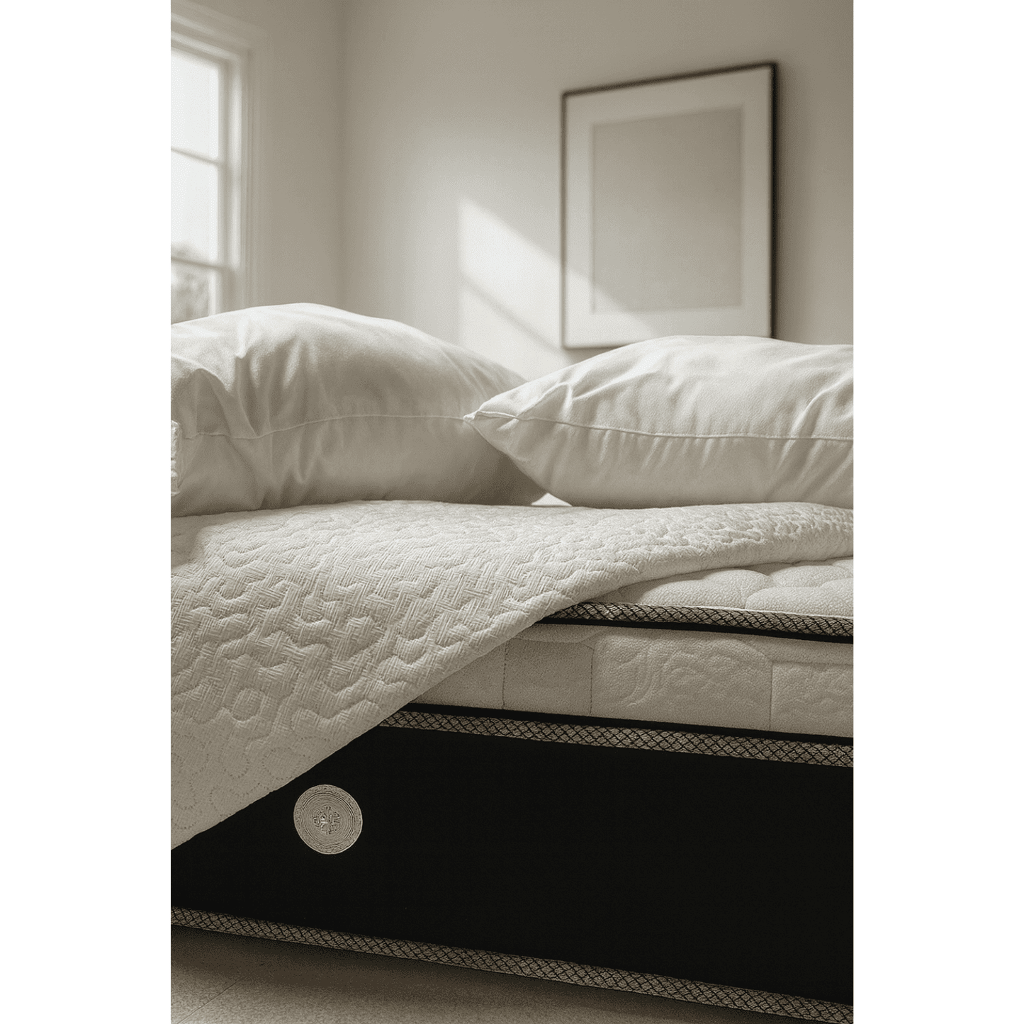 COMBO BASECAMA CON CABECERO MONACO  MAS COLCHON ONETOP  PARA MADERA