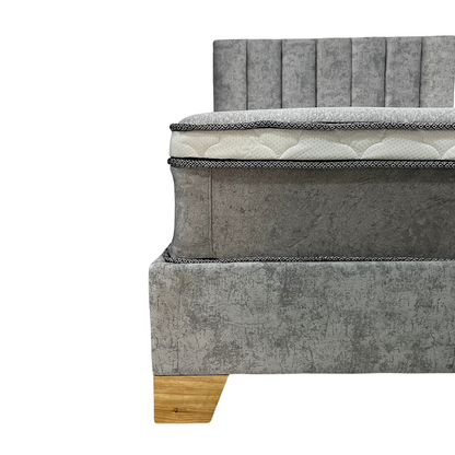 COMBO BASECAMA CON CABECERO MONACO  MAS COLCHON ONETOP  PARA MADERA